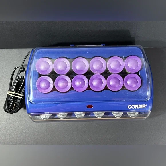 Conair Curl Innovation HS33R 12 Jumbo 1.5 inch Hot Rollers Clips Curlers WORKS - Picture 3 of 16